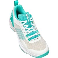 Tênis Wilson Hurakn Pro V2 Branco Turquesa para Mulheres  Oferta + Barato