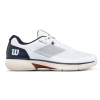 Zapatillas Wilson Rush Lite 5 Clay Blanco Azul Marino